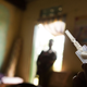 A health worker holds a Sayana Press progestin-only contraceptive before administering it in Kalera Village.